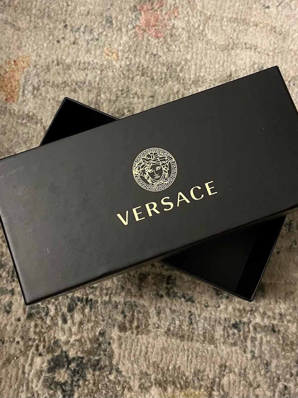 Versace Black and Gold Logo Accessory Box